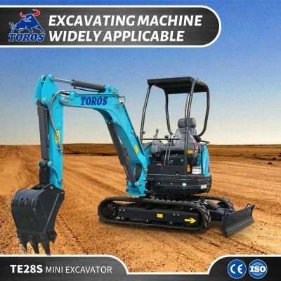 Hot Sale China 2.6 Ton Cheap Yanmar Engine Mini Cabin Excavator Digger with Closed Cabin/Hydraulic/Crawler/CE/Construction