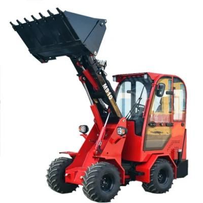 1 Ton Mini/Small Loader Front Hydraulic Four-Wheel Drive Telescopic Boom Front End Wheel Loader for Construction/Agriculture/Farm Works