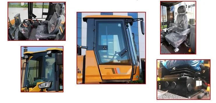 China 4105 Engine Turbo Lugong LG940 Turbo Loader with Grapple Bucket for Log Clamp Wood