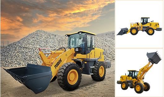 China 0.8-2.5ton Mini Front End Skid Steer Hydraulic Wheel Loader
