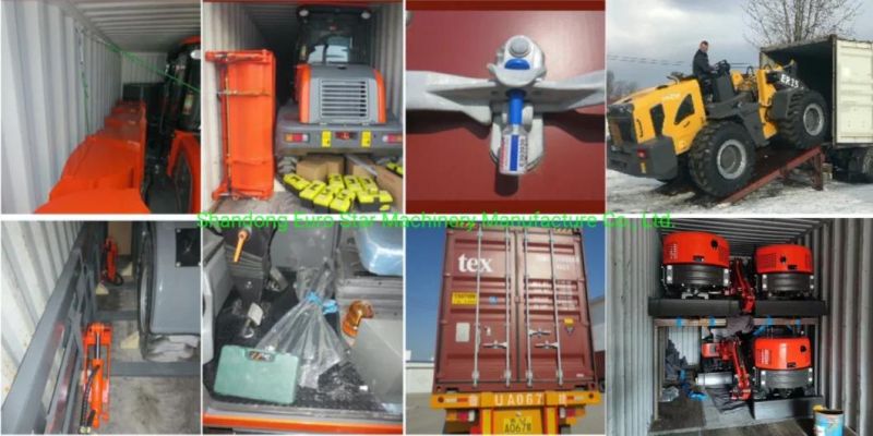 1.6t Compact Hydraulic Multifunctional Construction Machinery Wheel Loader Mini Loader for Construction, Farm and Garden