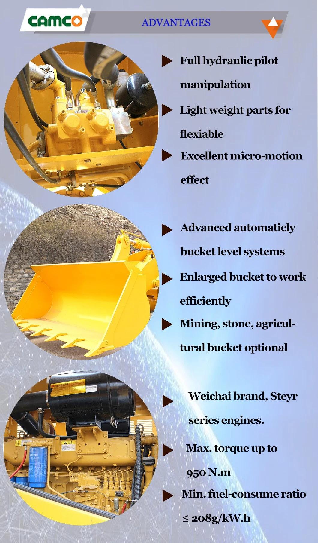 Construction Machinery 2 Tons Front End Wheel Loader Prices