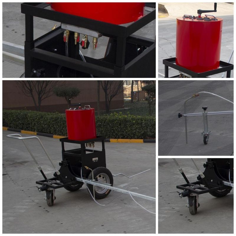 Hand-Push Road Pre-Marking Machine for Improving Marking Efficiency