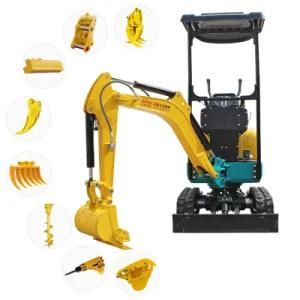 Garden Farm Using China Mini Digger Excavator with 0.8ton 1 Ton