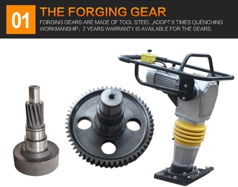 Electric Engine Tamper Rammer 90 Type Vibration Tamping Rammer with Bellows