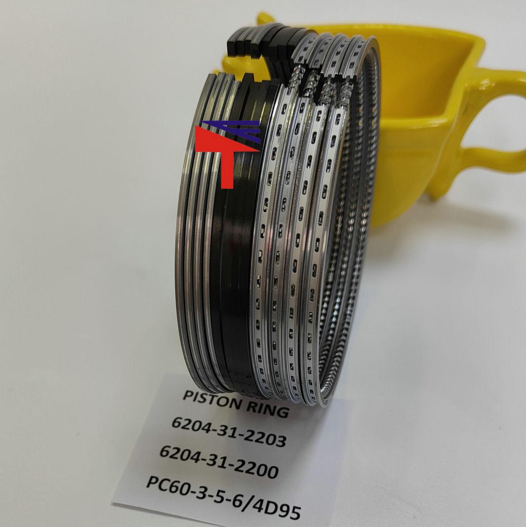 High Quality Diesel Engine Mechanical Parts Piston Ring 6204-31-2203 for Excavator Parts PC60-3-5-6 Engine Parst 4D95 Generator Set