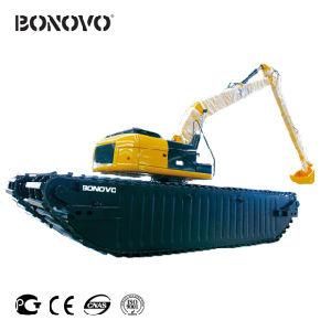 High Quality Amphibious Excavator with Floating Pontoon