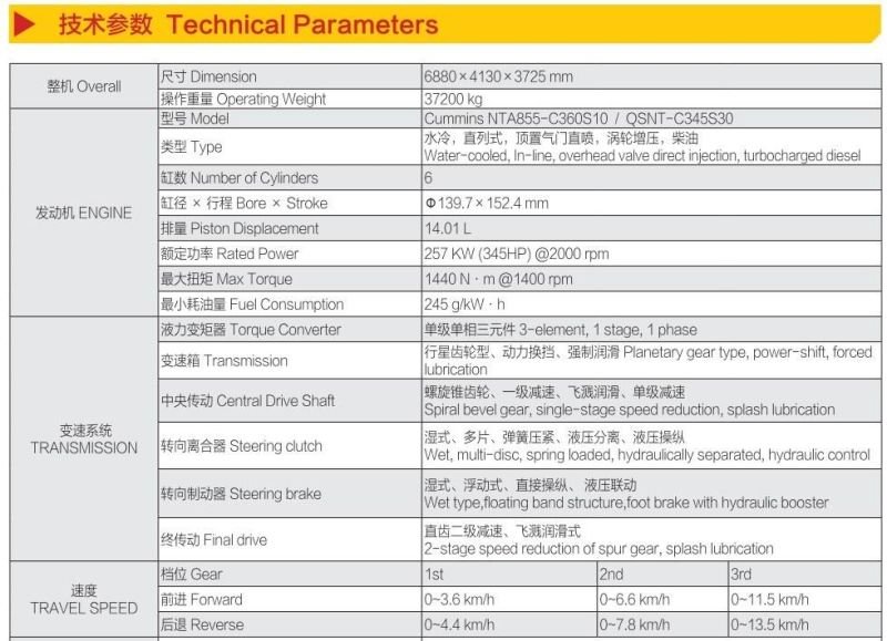 CE ISO Approval Shantui Dozer 320HP VSD32 Crawler Bulldozer