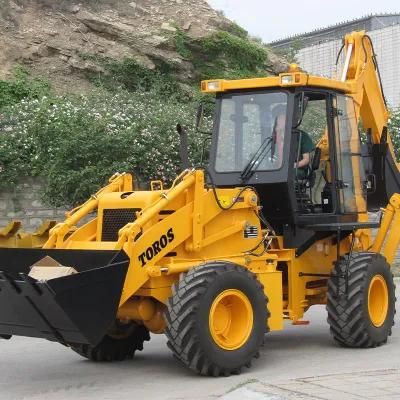 China Made Heavy 7ton Backhoe Loader with Accessories