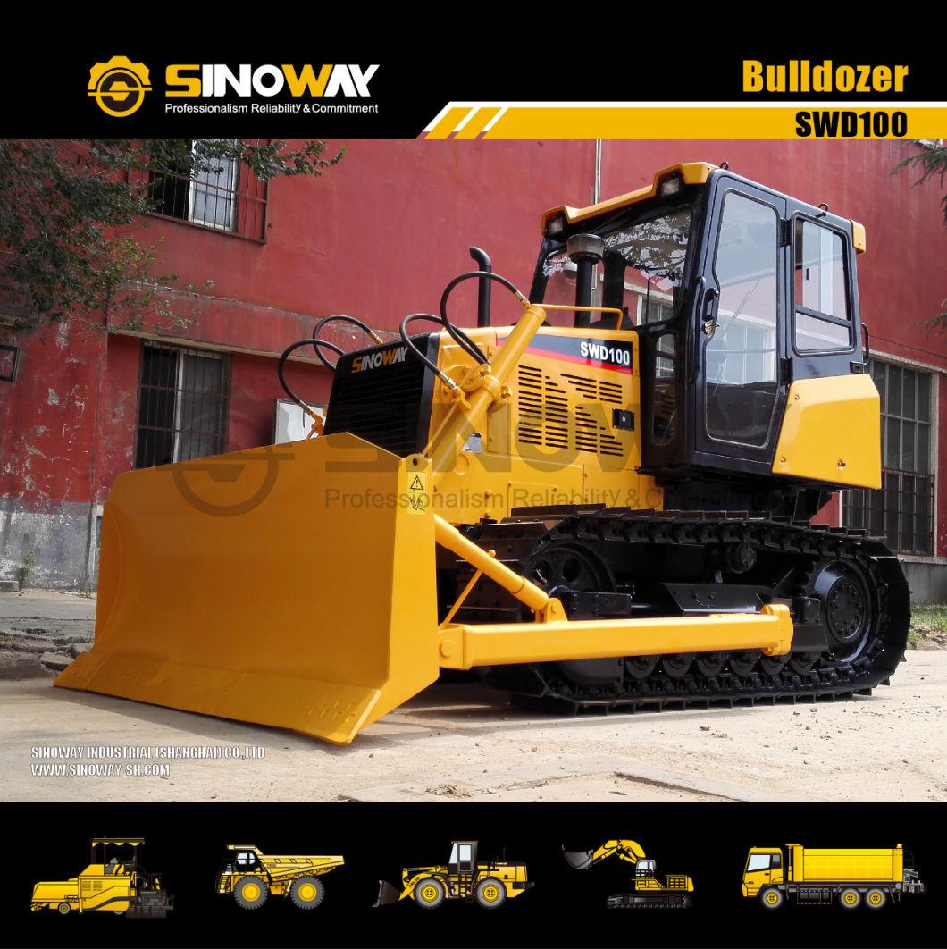 10 Ton Landfill Bulldozer 100HP Swamp Track Type Tractor