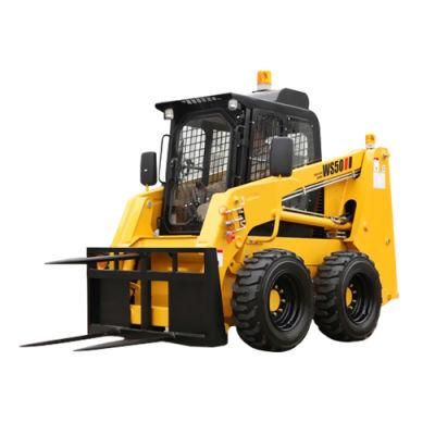 Diesel Engine New Small Wheel Skid Steer Loader Mower for Sale