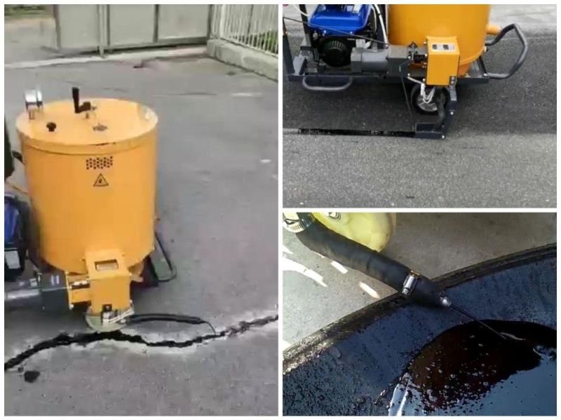 Hand-Guided Asphalt Sealing Machine Used for Road Crack Sealing