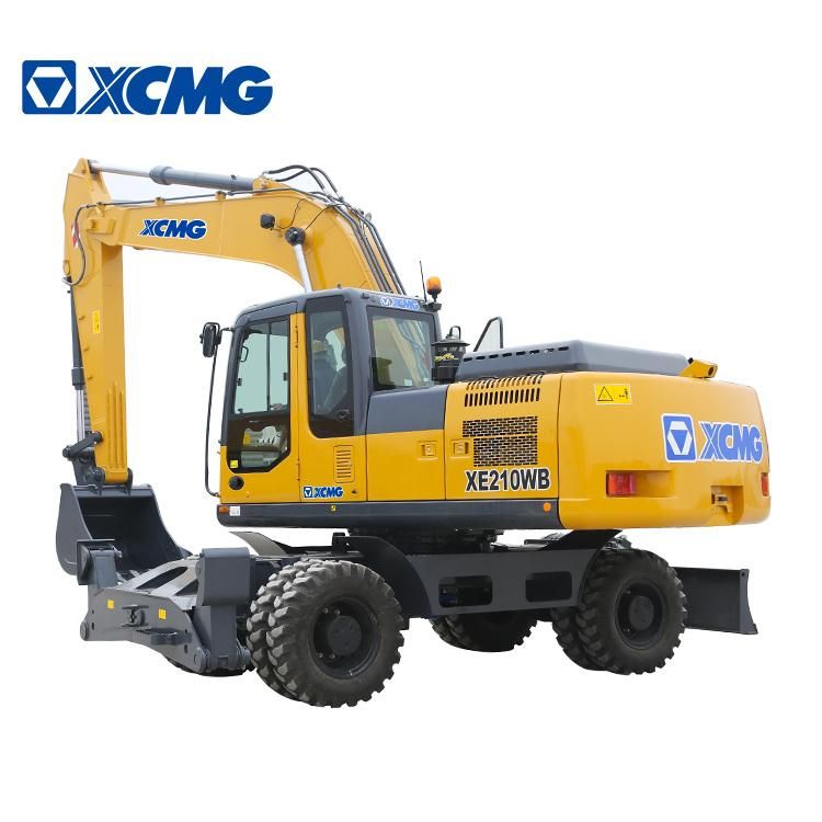 XCMG Official Factory 21 Ton 0.86m3 Digger Excavator Xe210wb China Top Brand New Hydraulic Wheel Excavator Machine for Sale