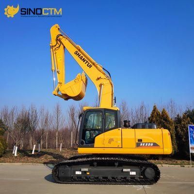 Shantui Brand New 22 Ton Crawler Excavator Se220 with Cummins Engine