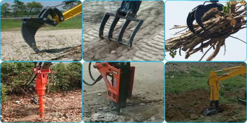 Ce Approved Mini Micro Small Crawler Hydraulic Campact Excavators with Multifunctional Attachments for Engineering Construction 1.6 T, 1.8 T, 2.0 Ton, 2.5 Tonne