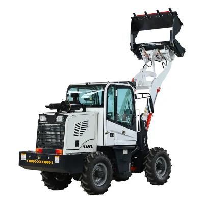 CE Mini Wheel Loader Rated Load 0.8 Ton Reversing Image