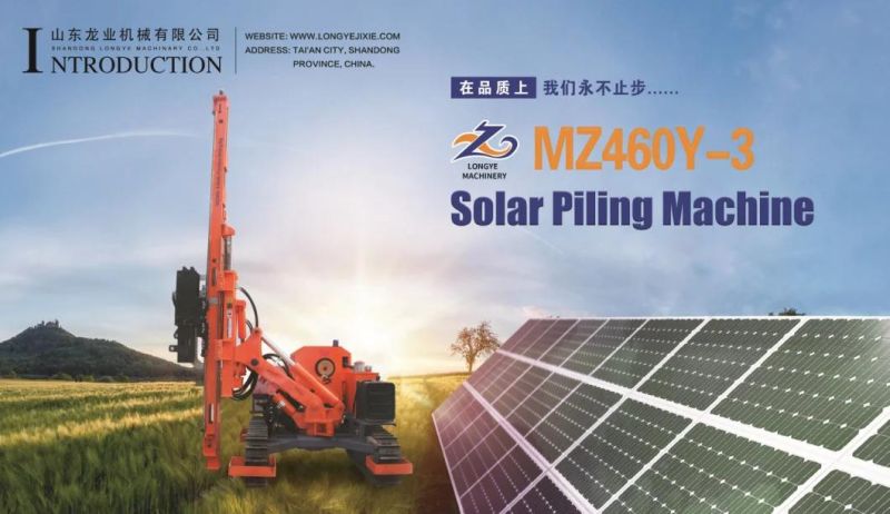 Crawler Hydraulic Solar Pile Drilling Machine for Driving Piles