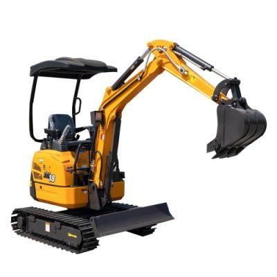 Home Garden Use Xn18 1800kgs Mini Excavators with Steel Track
