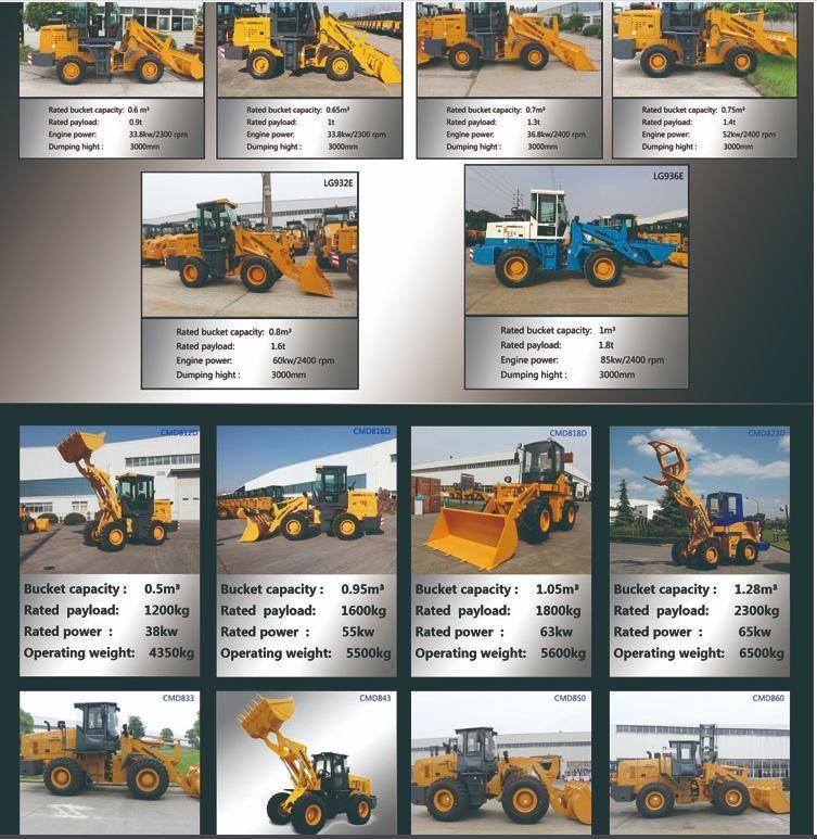 Liugong Lonking Lovol Shantui Sem Front Wheel Loader 3ton 5ton Zl50g Zl50gn Lw330fn Lw500fn Lw500kn Lw550 Syl956h Mini Loader Wheel Loader Zl50nc for Sale