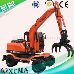 2019 New Arrival 7t China Wood Clamping Wheel Excavator for Sale