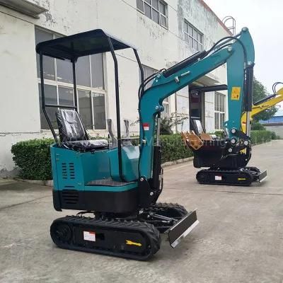 Mini Small Micro Crawler Bagger Digger Excavators 0.8 1.2 1.5 2 Ton 1ton Mini Excavator