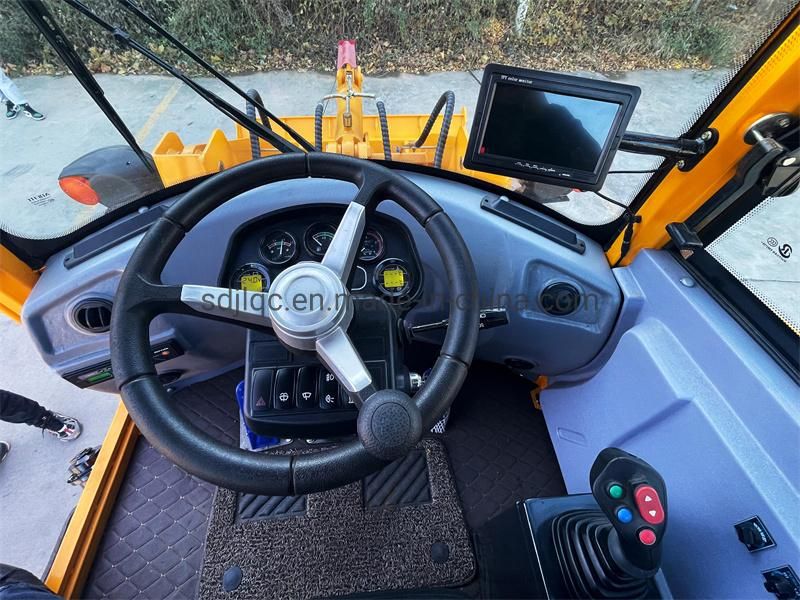2022 Hot Sale 1cube 5000kg Diesel Engine Big Wheel Loader