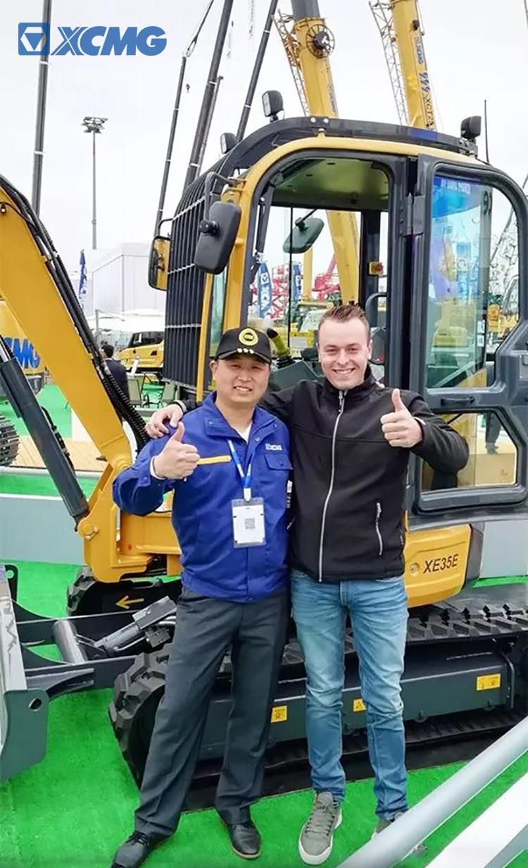 XCMG Official Hydraulic 3 Ton Mini Small Digger Excavator Xe35e Price for Sale