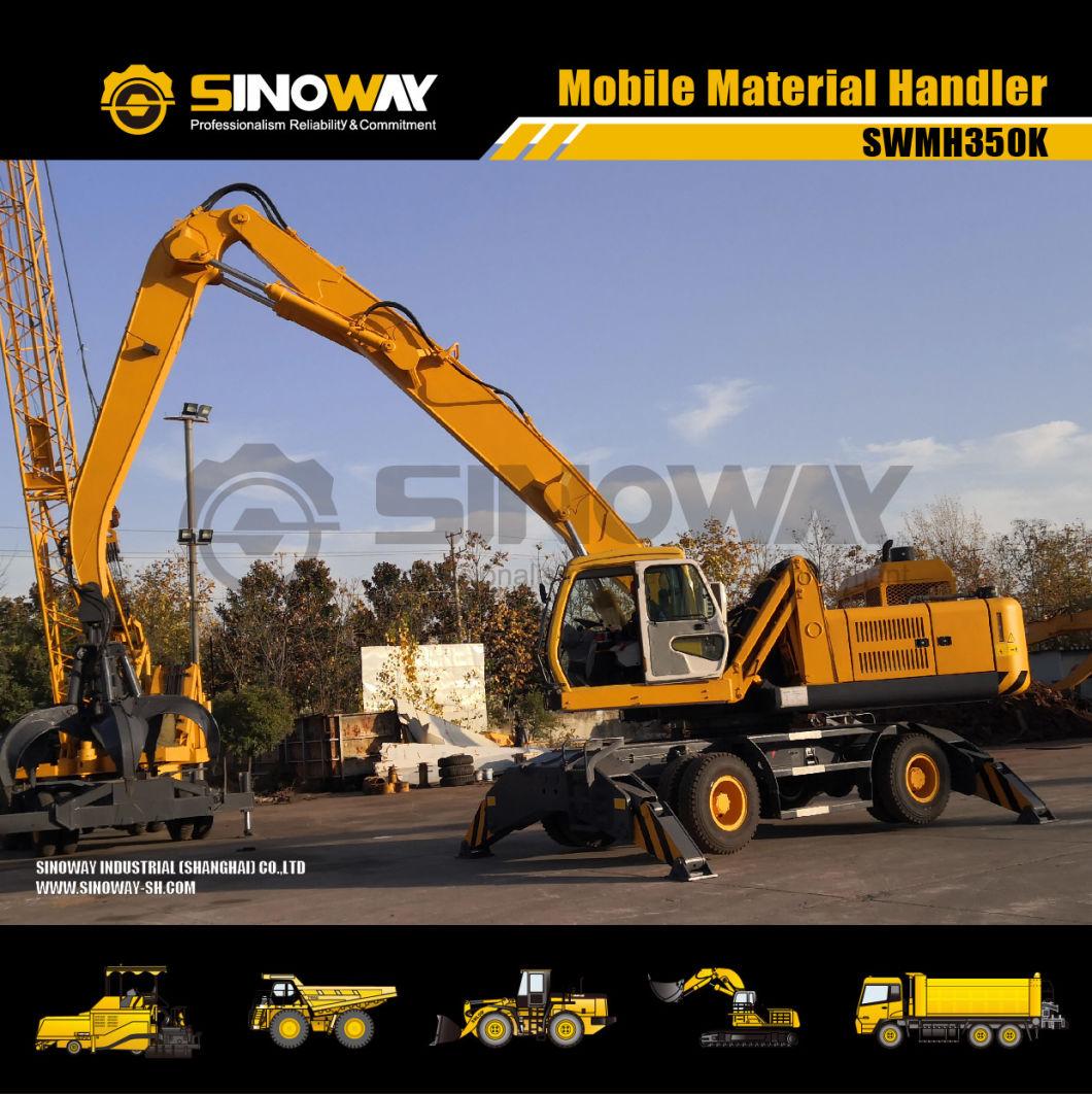 Wheeled Material Handler Excavator for Scarp, Waste, Coal and Timber Handling