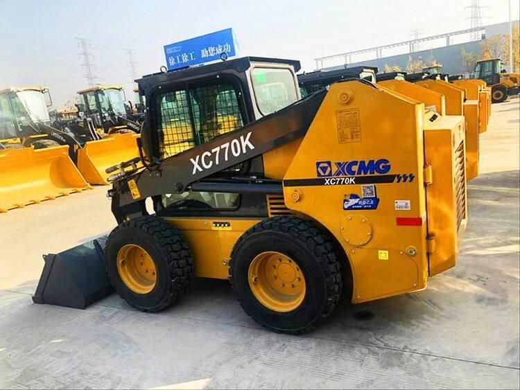 XCMG Skid Steer Loader Xc770K China Mini Four Wheel Drive Skidsteer Loader