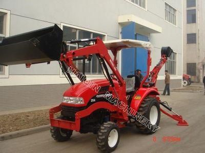 Tractor with Backhoe and Loader with ISO, SGS