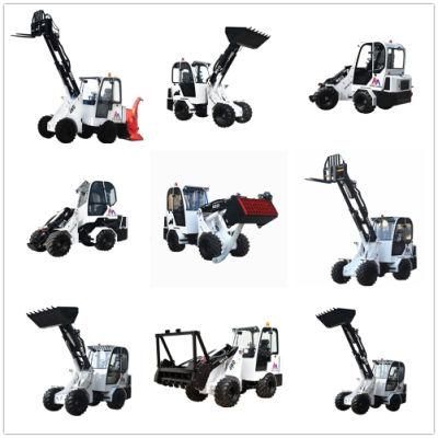 Powerful 4 Wheel Drive Garden Tool Avant Style Mini Loader with Lawn Mower