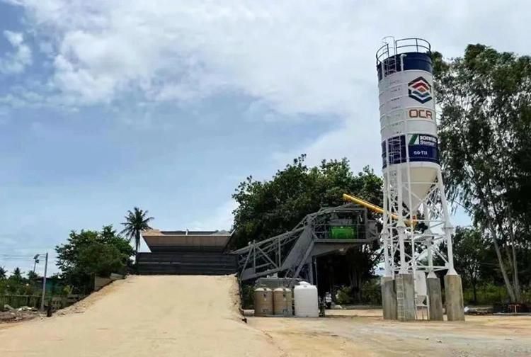 XCMG Official Manufacturing Plant Hzs60vy 60 Cbm Cement Mixing Plant for Sale