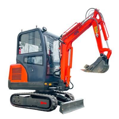 China Supplying 2ton New Design Different Colors Crawler Micro Mini Excavator with CE ISO Certificates