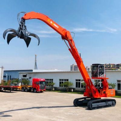 Bonny Wzy43-8c Material Handler with Orange-Peel Grab/ Clamshell Grab/ Wood Timber Log Grab/ Magnet Devices