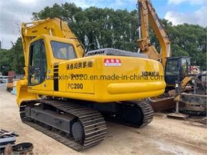 Six Cylinders Komatsu Japanese PC200-6 20 Ton Used Hydraulic Crawler Excavator