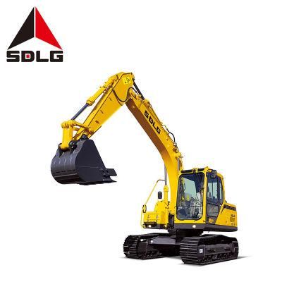 Newly Designed Sdlg E6135f 13.5t Hydraulic Crawler Excavator with 0.5m3 Bucket Imported Engine and Reinforced Chassis