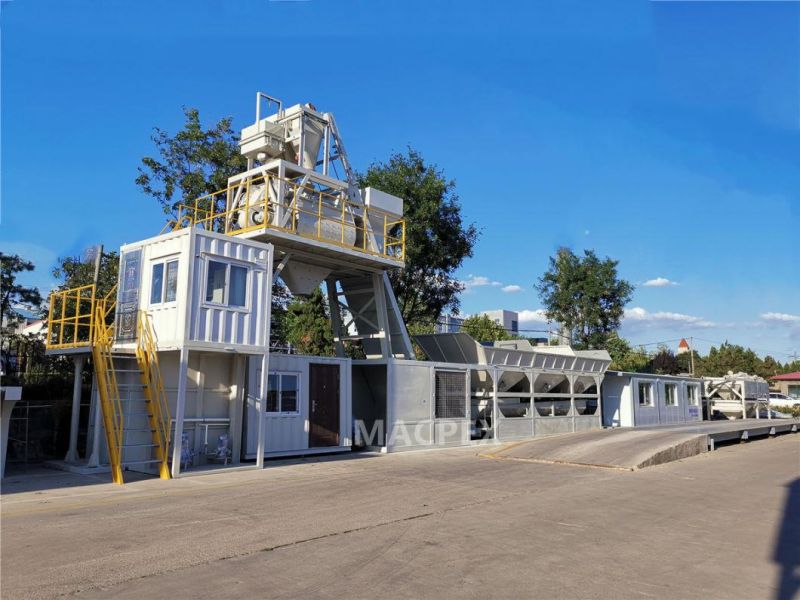 Foundation Free Cement Batching Plant with 35/50/60/75m3 Hot Sale