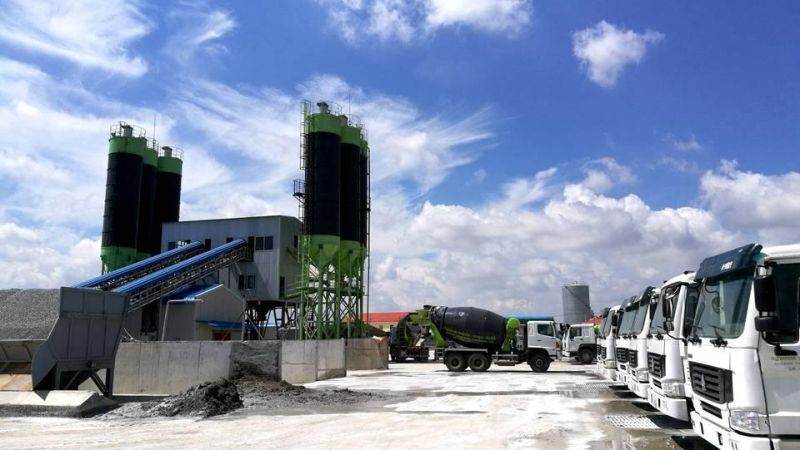 Green Technology Zoomlion 270m3/H Hzs270 Concrete Batching Plant in Brazil