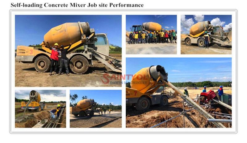 Multi Using Shovel Self Loading Mobile Concrete Mixer