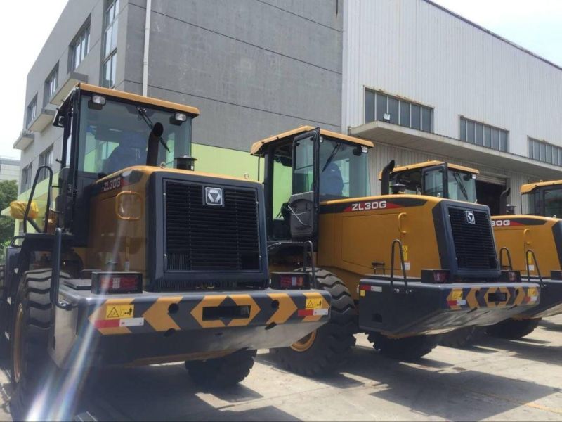 Official 3 Tons Front Wheel Loader Zl30g with Cummins Engine