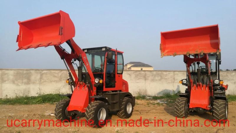 Belgium Chinese Supplier Telescopic Loader Farm Earth Machine 1t Rated UR915 Mini Wheel Loader