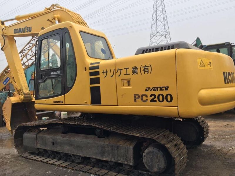 Japan Made 20t Used Komatsu PC200 Crawler Excavator PC200-6