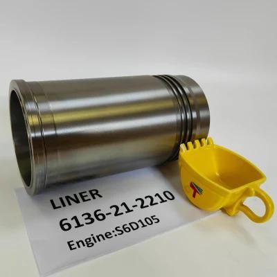 Machinery Engine Cylinder Liner 6137-21-2210 6136-21-2210 for Excavator PC200-3 Buildozer D41A Engine S6d105