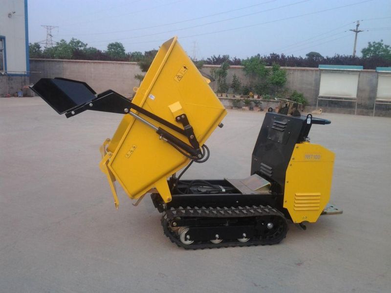 Customizable Machine New Gas/Diesel Engine Rubber Track Crawler Powerful Mini Dumper