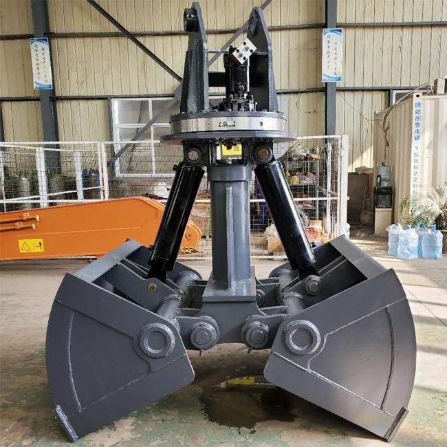 Hydraulic Rotating Clamshell Crane Grab Bucket for Excavator