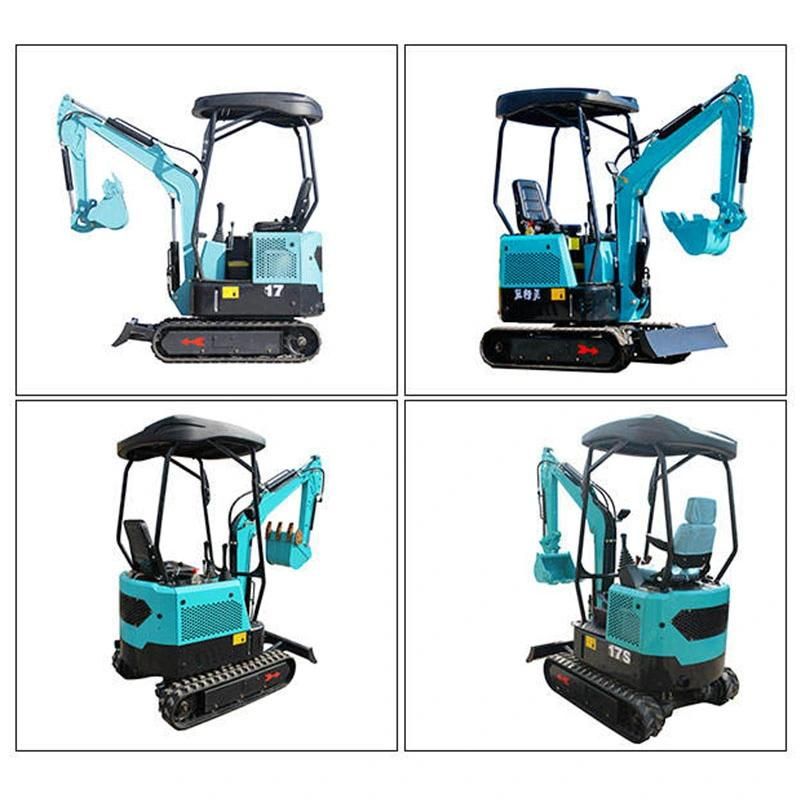 CE/Euro 5 Excavator Mini 1.5 Ton Mini Excavator 1.5 Ton Price Hydraulic Rubber Crawler Small for Sale Home Crawler Mini Excavator