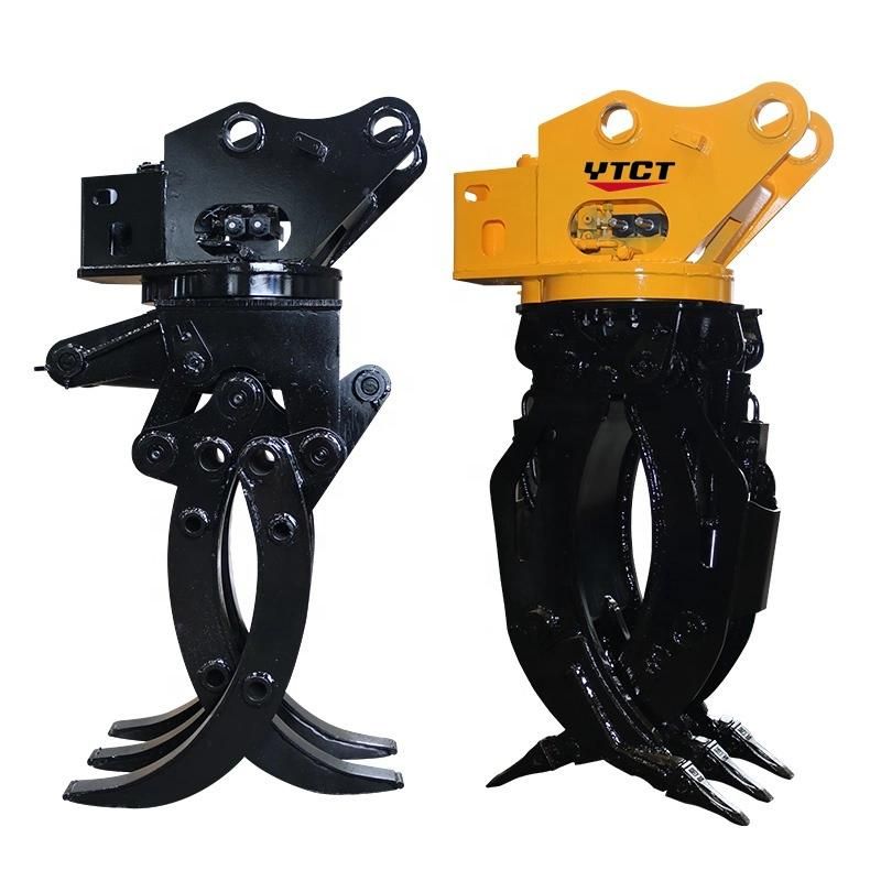 Ytct Hydraulic Log Forest Wood Grapple for Excavator