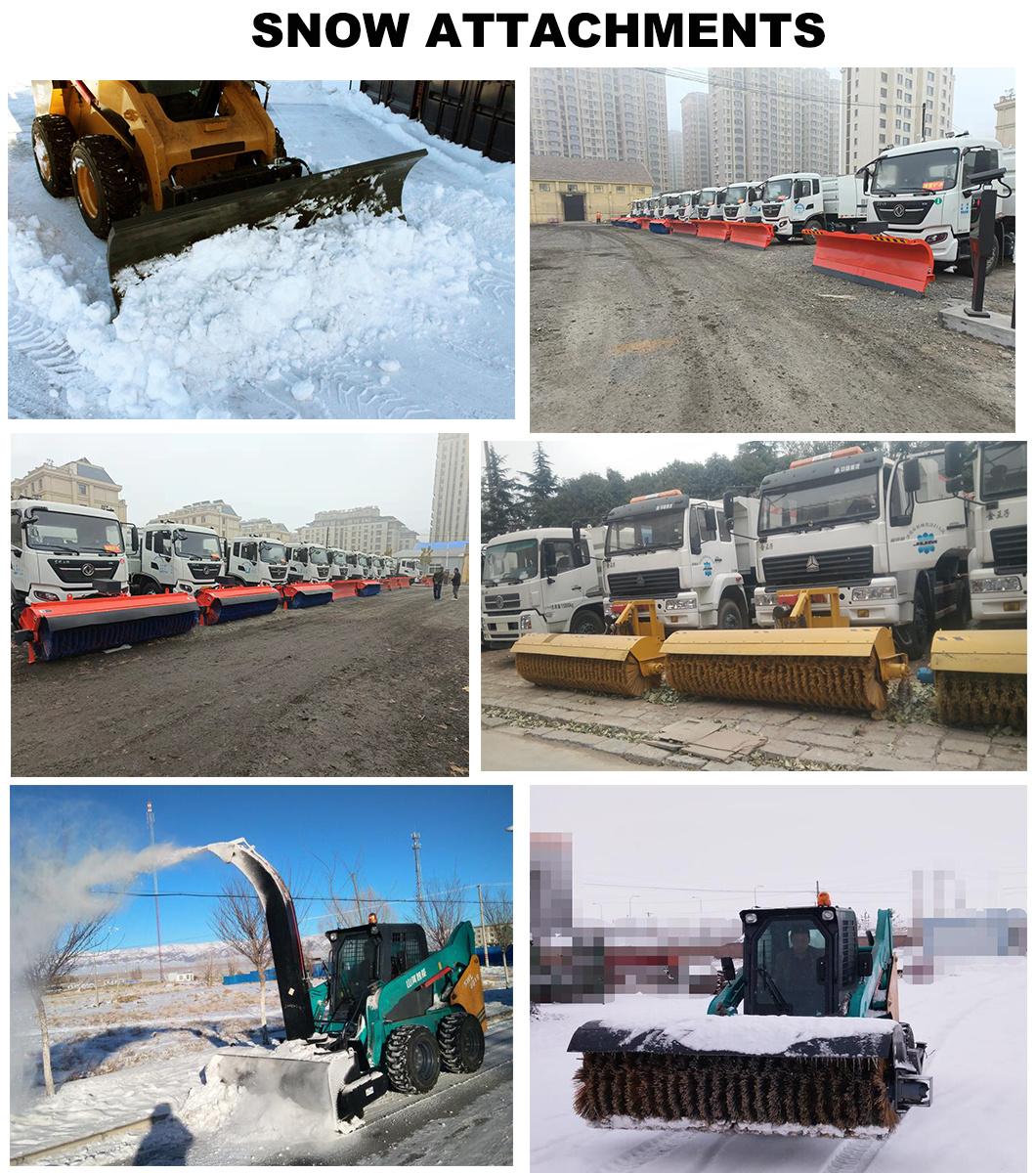Municipal Construction Angle Broom Sweeper for All Brands Skid Steer Loader, Loader and Vehicle Road Sweeper, Snow Sweeper for Driveway