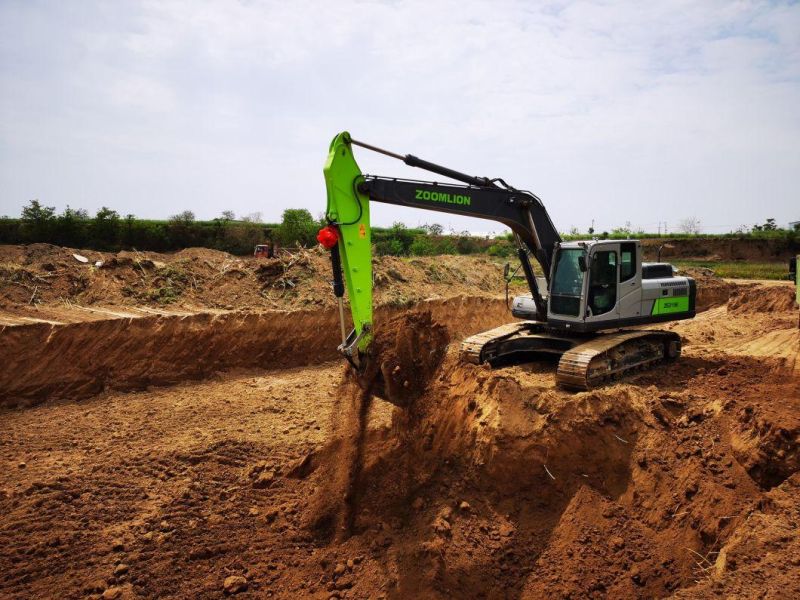 Zoomlion Official Manufacturer 21 Tons Cummins Engine Hydraulic Wheel Crawler Excavator for Earthwork Construction, Mining