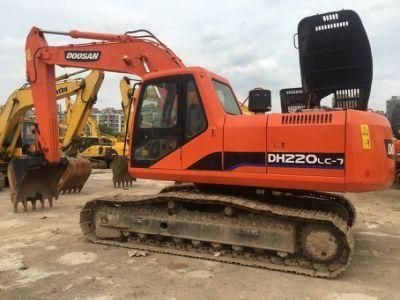 22t Refurbished Doosan Dh220-7 Crawler Excavator Doosan Dh220 Dh220lcv